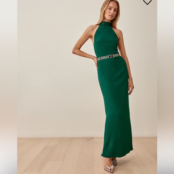 Reformation Dresses & Skirts - NWT Reformation Filippa Sleeveless Midi Dress in Emerald Green